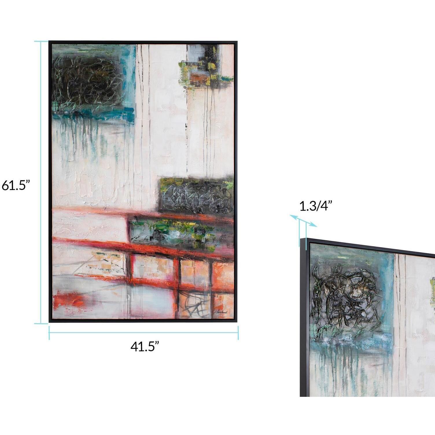 Turning Point 61.5 X 41.5 inch Hand Painted Canvas